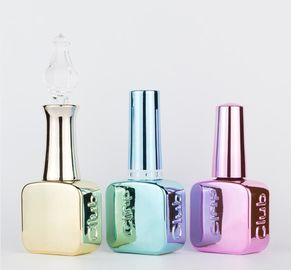 Bouteilles vides UV en verre de fantaisie de vernis à ongles des bouteilles 8ml 10ml 15ml de vernis à ongles de cube mini
