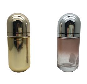 Bouteilles de parfum en verre antiques à extrémité élevé, bouteille rechargeable de jet de parfum avec le chapeau magnétique