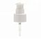 Pompe cosmétique en plastique de lotion, pompe 20/410 rechargeable de bouteille de blanc avec le chapeau transparent