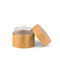 Le verre en bambou de lotion de couvercle cogne 20ml - les pots 50ml cosmétiques en verre vides pour l'emballage de soins de la peau